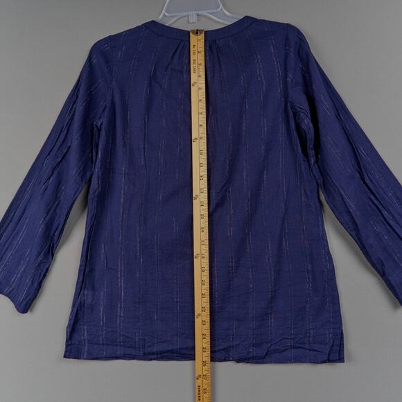 Lilly Pulitzer Embroidered Tunic Womens S Navy Cotton - Picture 5 of 9